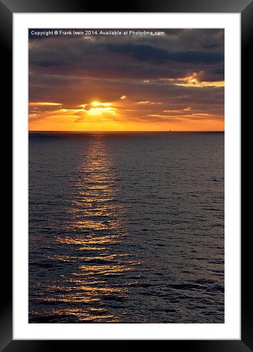 Sunrise in Gran Canaria Framed Mounted Print by Frank Irwin