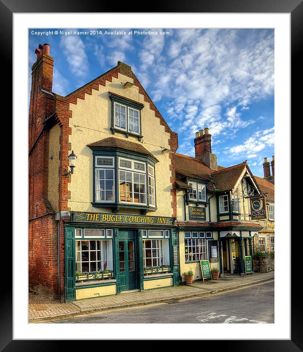 The Bugle Coaching Inn Framed Mounted Print by Wight Landscapes