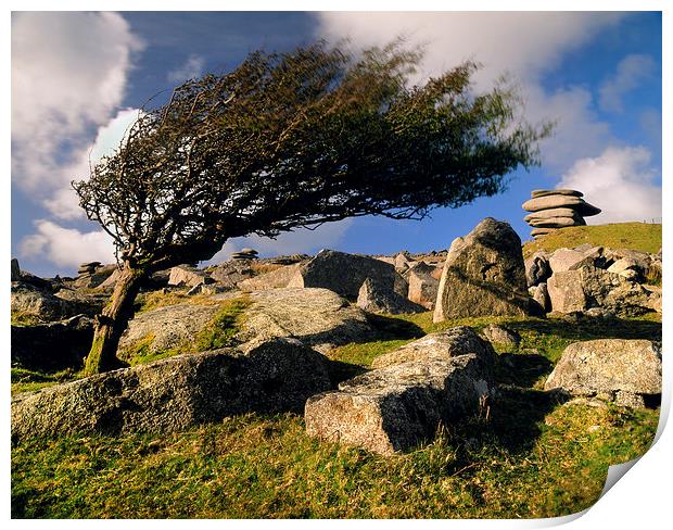 Bodmin Moor Stowes Hill Print by Darren Galpin
