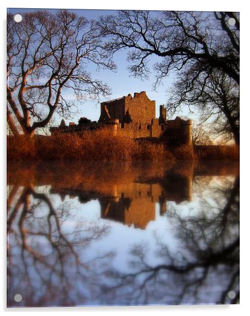 craigmillar castle2 Acrylic by dale rys (LP)