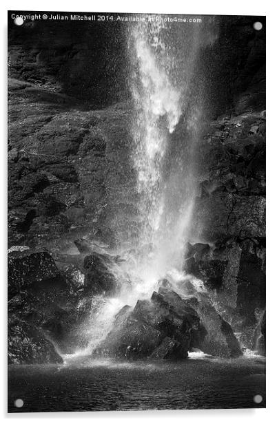 Waterfall Acrylic by Julian Mitchell
