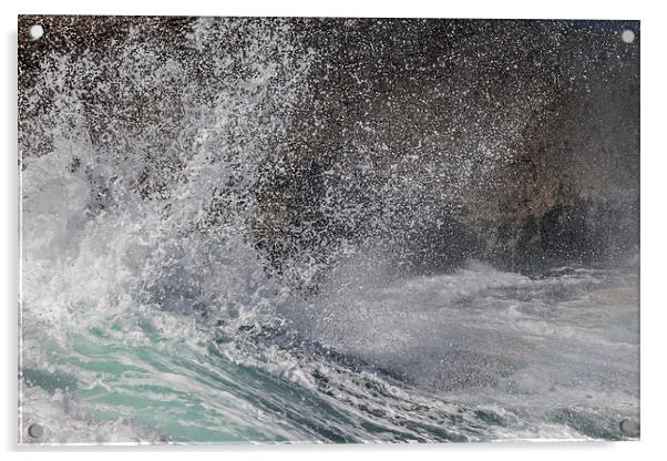Crashing waves Acrylic by Gail Johnson