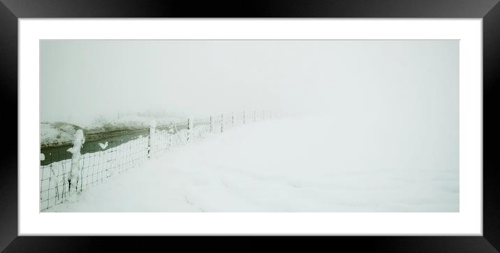 Winter in the field Framed Mounted Print by Kevin Dobie