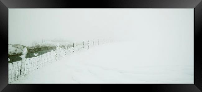 Winter in the field Framed Print by Kevin Dobie