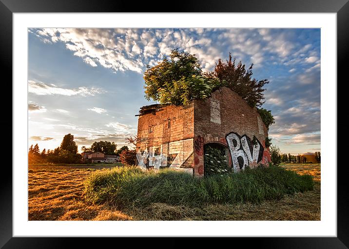 Ruin the Modena sud exit Framed Mounted Print by Guido Parmiggiani