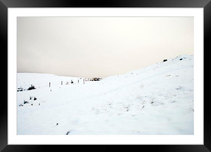 The colour of SNOW Framed Mounted Print by Kevin Dobie