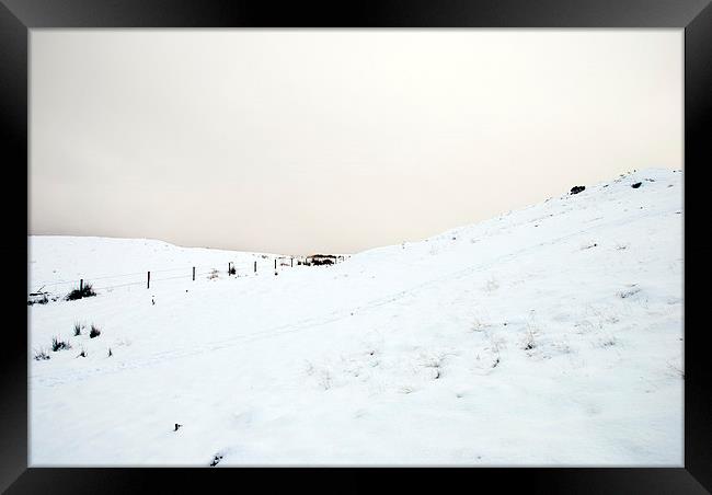 The colour of SNOW Framed Print by Kevin Dobie