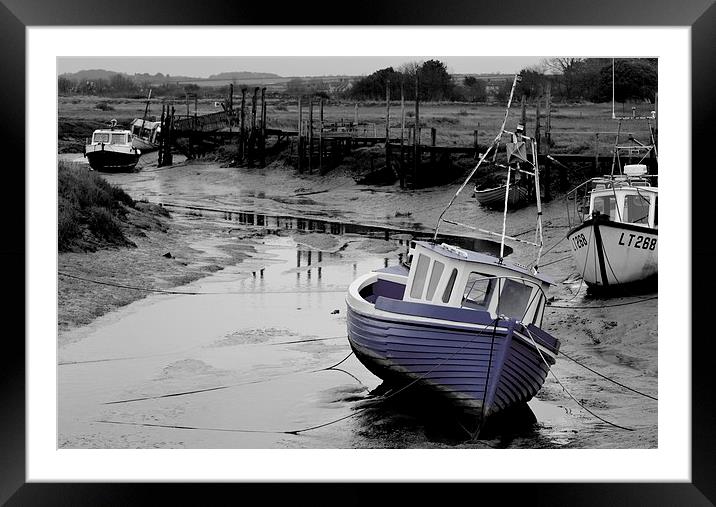 Low Tide Framed Mounted Print by Jon Clifton