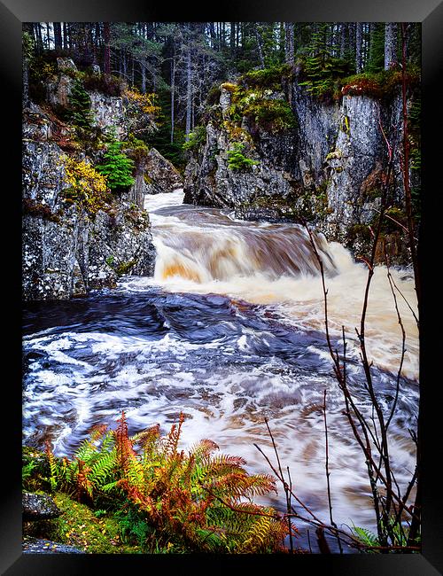 Laggan Falls, Scotland, UK Framed Print by Mark Llewellyn
