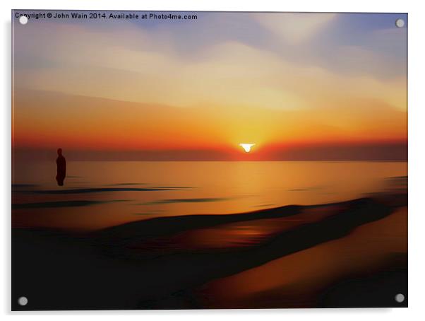 Iron Sunset Acrylic by John Wain