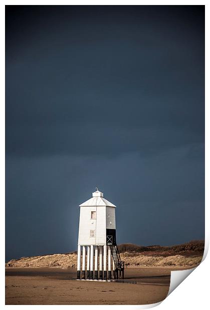 Low Lighthouse, Burnham-on-Sea Print by