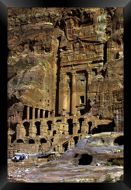 JST2972 The Urn tomb, Petra Framed Print by Jim Tampin
