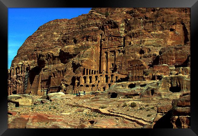 JST2971 The Urn tomb, Petra Framed Print by Jim Tampin