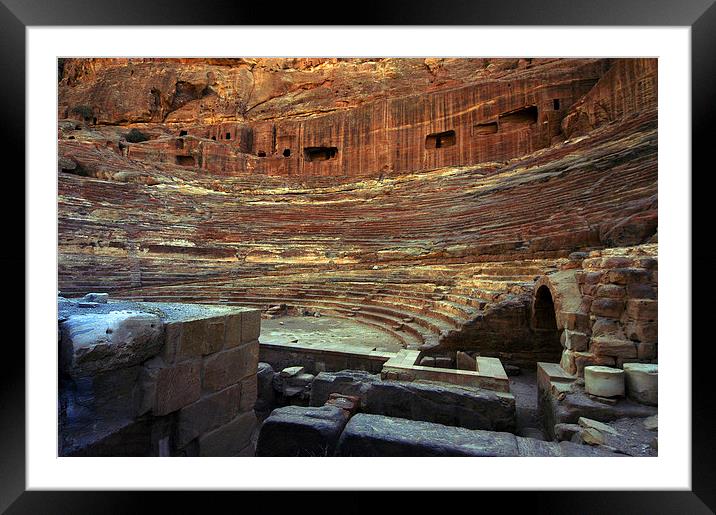 JST2970 The Great Theatre, Petra Framed Mounted Print by Jim Tampin