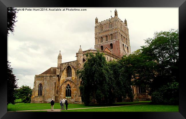 Tewkesbury Abbey Gloucestershire Framed Print by Peter F Hunt