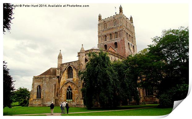 Tewkesbury Abbey Gloucestershire Print by Peter F Hunt