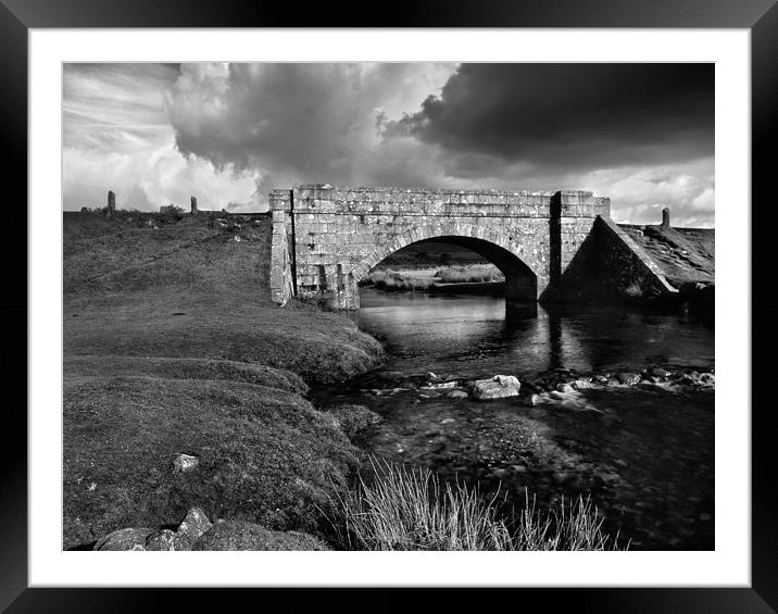 Cadover Bridge & River Plym Framed Mounted Print by Darren Galpin
