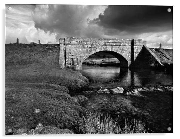 Cadover Bridge & River Plym Acrylic by Darren Galpin