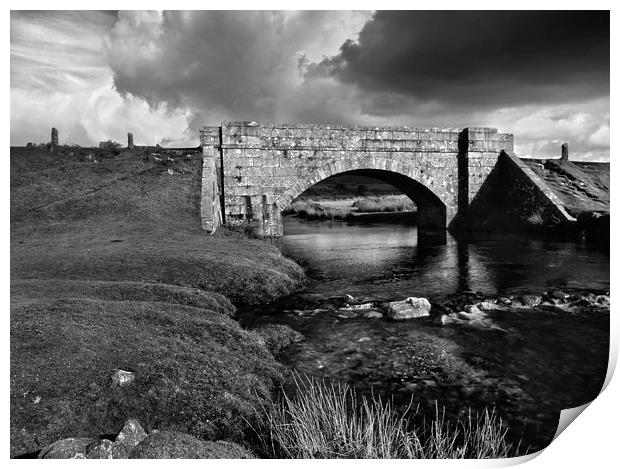 Cadover Bridge & River Plym Print by Darren Galpin