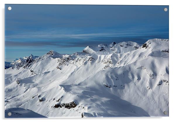 Alpine slopes Acrylic by David Hare