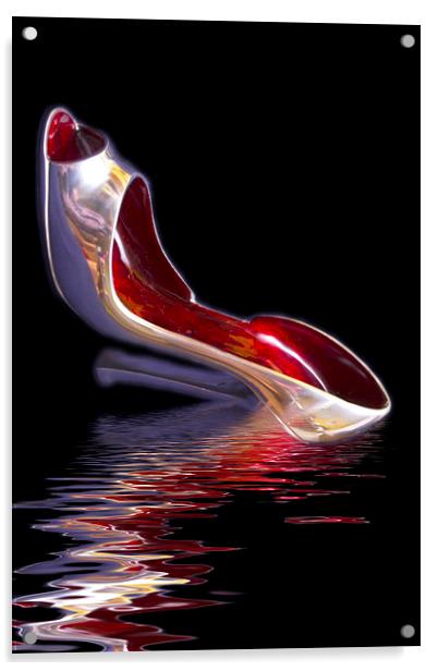 Silver Shoe Dreams Acrylic by David French