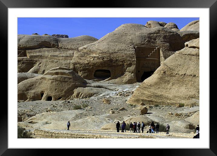 JST2956 Petra entrance Framed Mounted Print by Jim Tampin