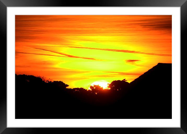 JST2954 Red sky in the morning Framed Mounted Print by Jim Tampin