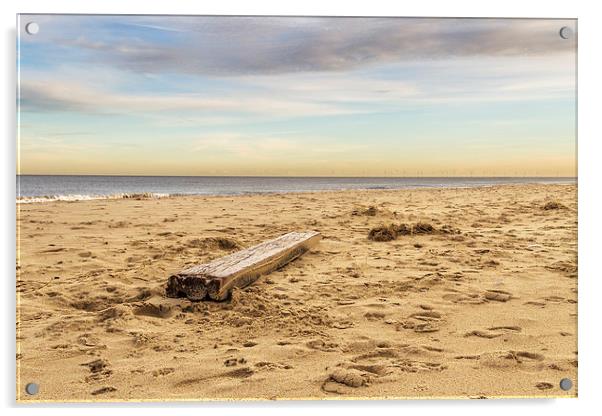 Hemsby Beach Acrylic by James Taylor