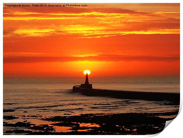 SUNRISE ROKER PIER Print by Glenn Potts