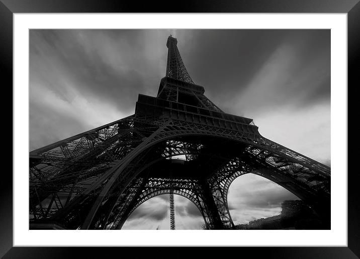 Eiffel Tower Standing Tall Framed Mounted Print by Ceri Jones