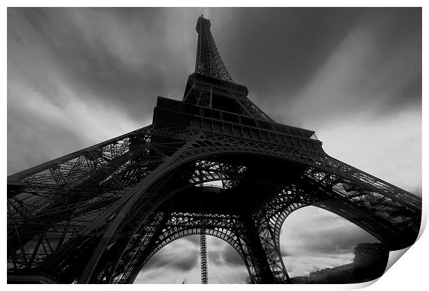 Eiffel Tower Standing Tall Print by Ceri Jones
