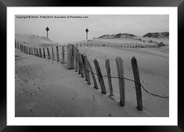 South shields dunes Framed Mounted Print by Glenn Potts