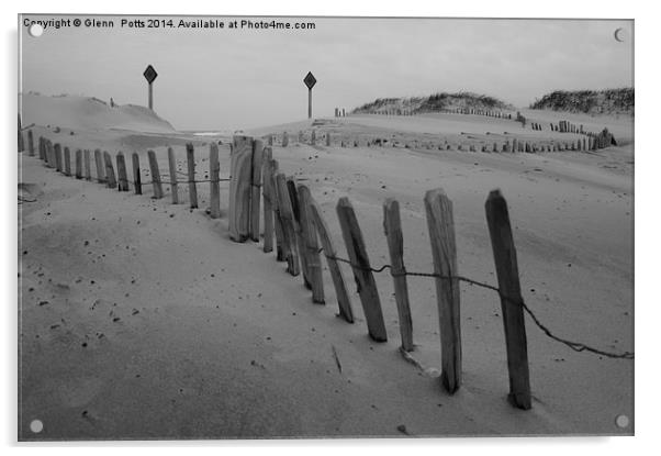 South shields dunes Acrylic by Glenn Potts