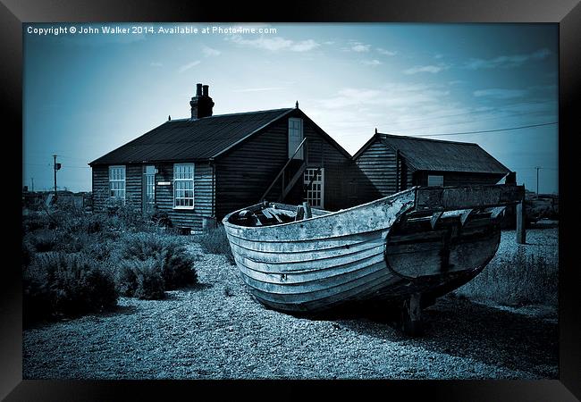 Derek Jarmans Cottage, Dungeness Framed Print by John B Walker LRPS