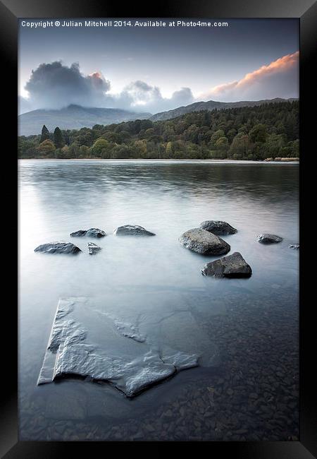 Coniston Water Framed Print by Julian Mitchell