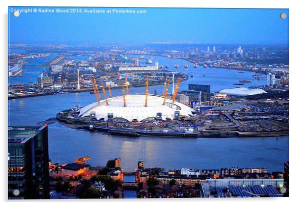 O2 wrapped in Thames Acrylic by Nadine Wood