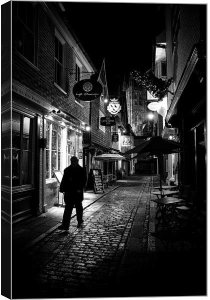 Canterbury at Night Canvas Print by Ian Hufton