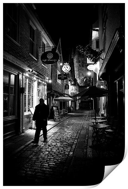 Canterbury at Night Print by Ian Hufton