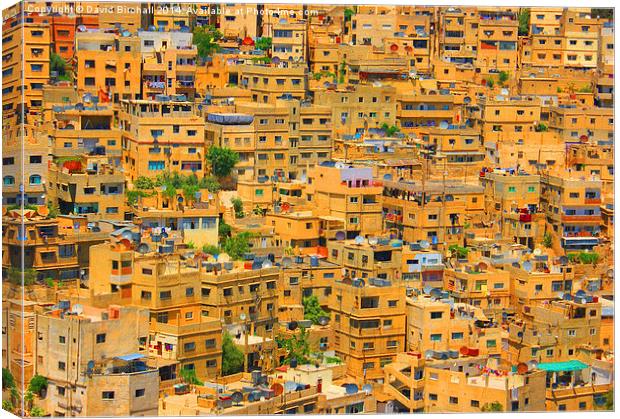 Yellow Maze in Amman, Jordan Canvas Print by David Birchall
