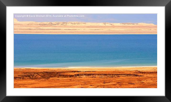 Dead Sea Shore Framed Mounted Print by David Birchall