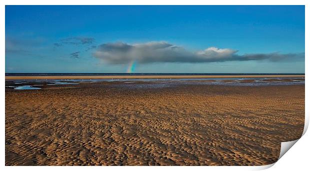 A rainbow across the sea Print by Gary Pearson