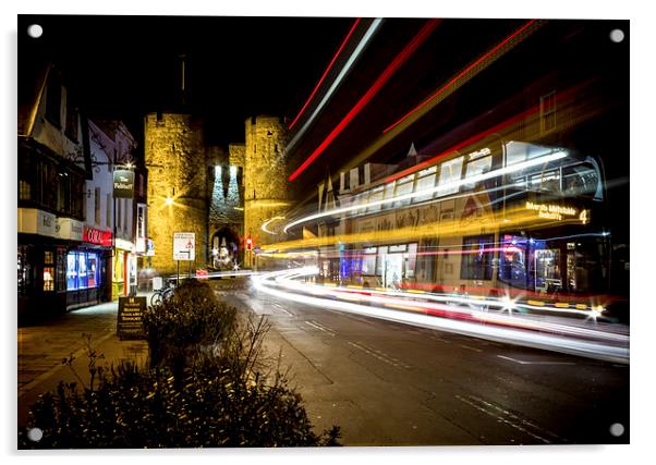 Westgate Towers - Canterbury Acrylic by Ian Hufton