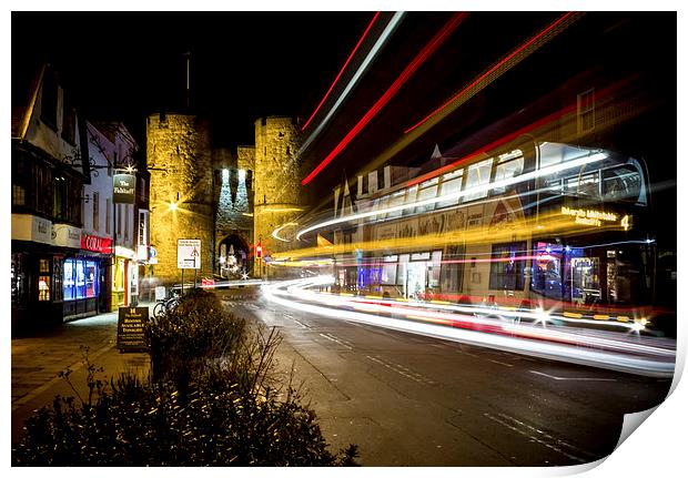 Westgate Towers - Canterbury Print by Ian Hufton