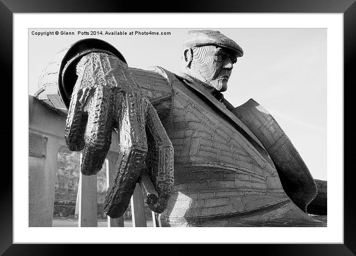 SCARBOROUGH iron man Framed Mounted Print by Glenn Potts