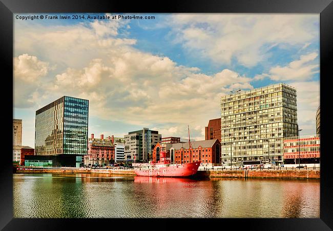 Old bar Lightship in Canning Dock East Framed Print by Frank Irwin