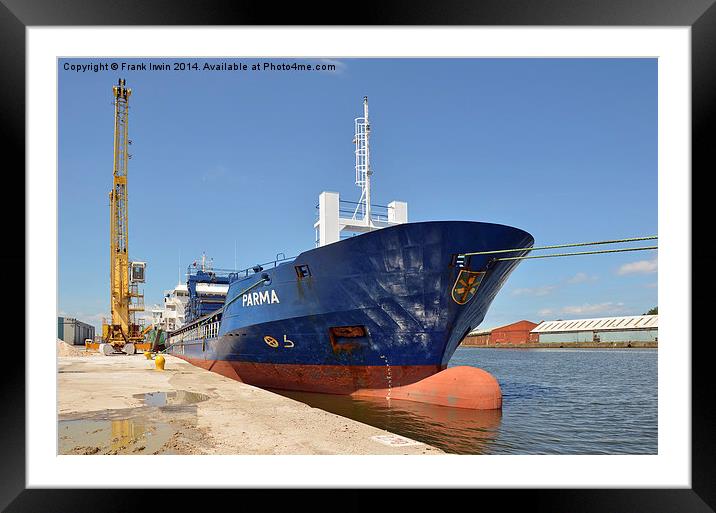 Dry Cargo ship MV Parma Framed Mounted Print by Frank Irwin