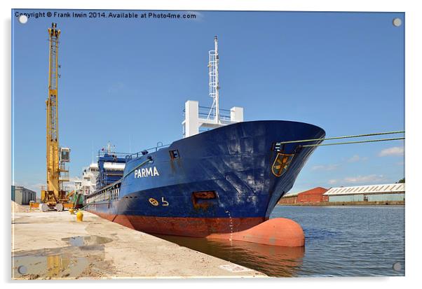 Dry Cargo ship MV Parma Acrylic by Frank Irwin