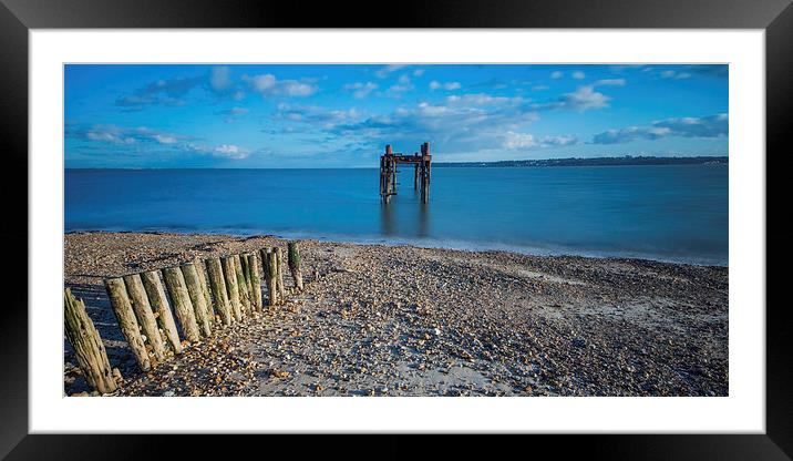 Across the Solent from Lepe Framed Mounted Print by Phil Wareham