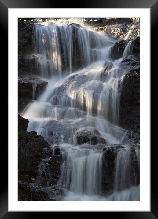 Cormonachan Falls, Lochgoilhead, Scotland Framed Mounted Print by Colin Tracy