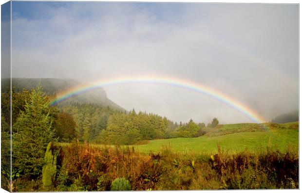 Invernoaden Rainbow, Scotland Canvas Print by Colin Tracy